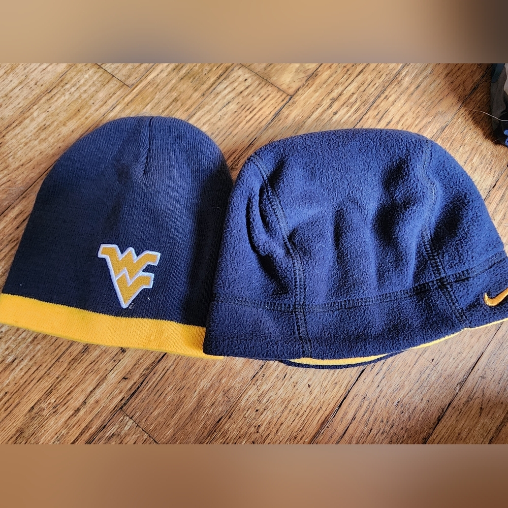 Navy and Yellow Beanie with Logo